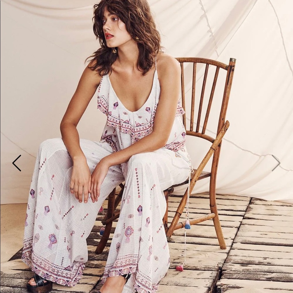 Camilla flares with lace up side, size XL, silk